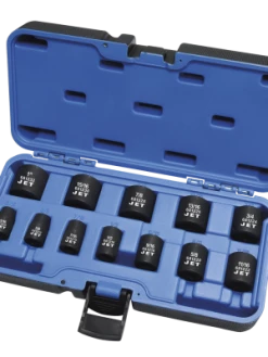 Power Tool Accessories Jet 3/8" Dr. Impact Socket Set - SAE - 6 Point - 12 Piece