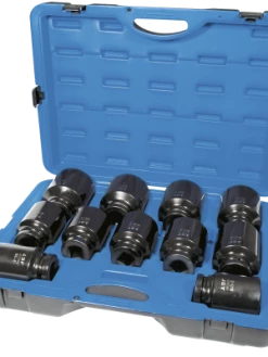 Power Tool Accessories Jet 1" Dr. Jumbo Deep Impact Socket Set - SAE Jumbo Deep - 6 Point - 12 Piece