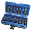 Jet 1/2" Dr. Impact Hex Bit Set - SAE/Metric - 16 Piece
