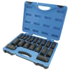 Jet 1/2" Drive SAE Deep Impact Socket Set | 6 Point |19 Piece Power Tool Accessories