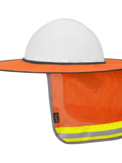 Personal Protective Equipment Pioneer Ranger Style Hi-Vis Hard Hat Mesh Sun Shade