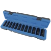 Jet 1/2" Dr. Deep Impact Socket Set - Metric Deep - 6 Point - 12 Piece Power Tool Accessories