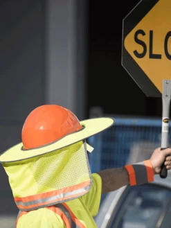 Personal Protective Equipment Pioneer Ranger Style Hi-Vis Hard Hat Mesh Sun Shade
