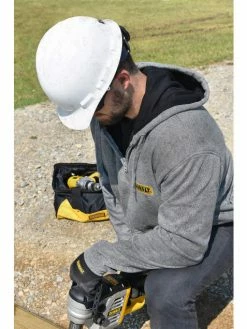 DeWalt Workwear Work Wear DEWALT® Men's Heated French Terry Cotton Hoodie (Bare Hoodie - No Battery) | Sizes S - 3XL