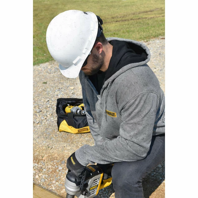 DeWalt Workwear Work Wear DEWALT® Men's Heated French Terry Cotton Hoodie (Bare Hoodie - No Battery) | Sizes S - 3XL