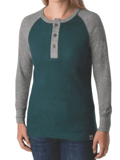 Stanfields Work Wear Stanfield's 1369 Women's Heritage Waffle Henley | Sizes S - 2XL
