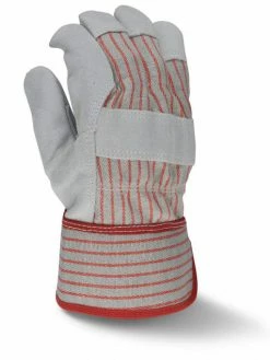 Work Gloves Radians Fleece Lined Economy Split Leather Glove - Pack Of 12 Pairs