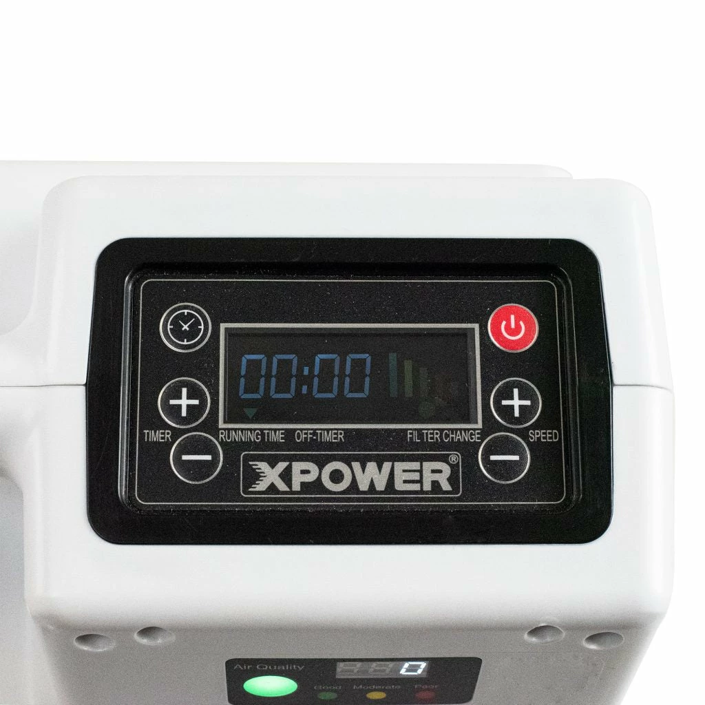 Xpower Canada XPOWER X-2830 Professional 4-Stage HEPA Air Scrubber With Digital Control Panel Facility Equipment