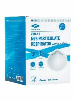 Globe Commercial Products N95 Particulate Respirator Mask - Box Of 20 Masks Personal Protective Equipment